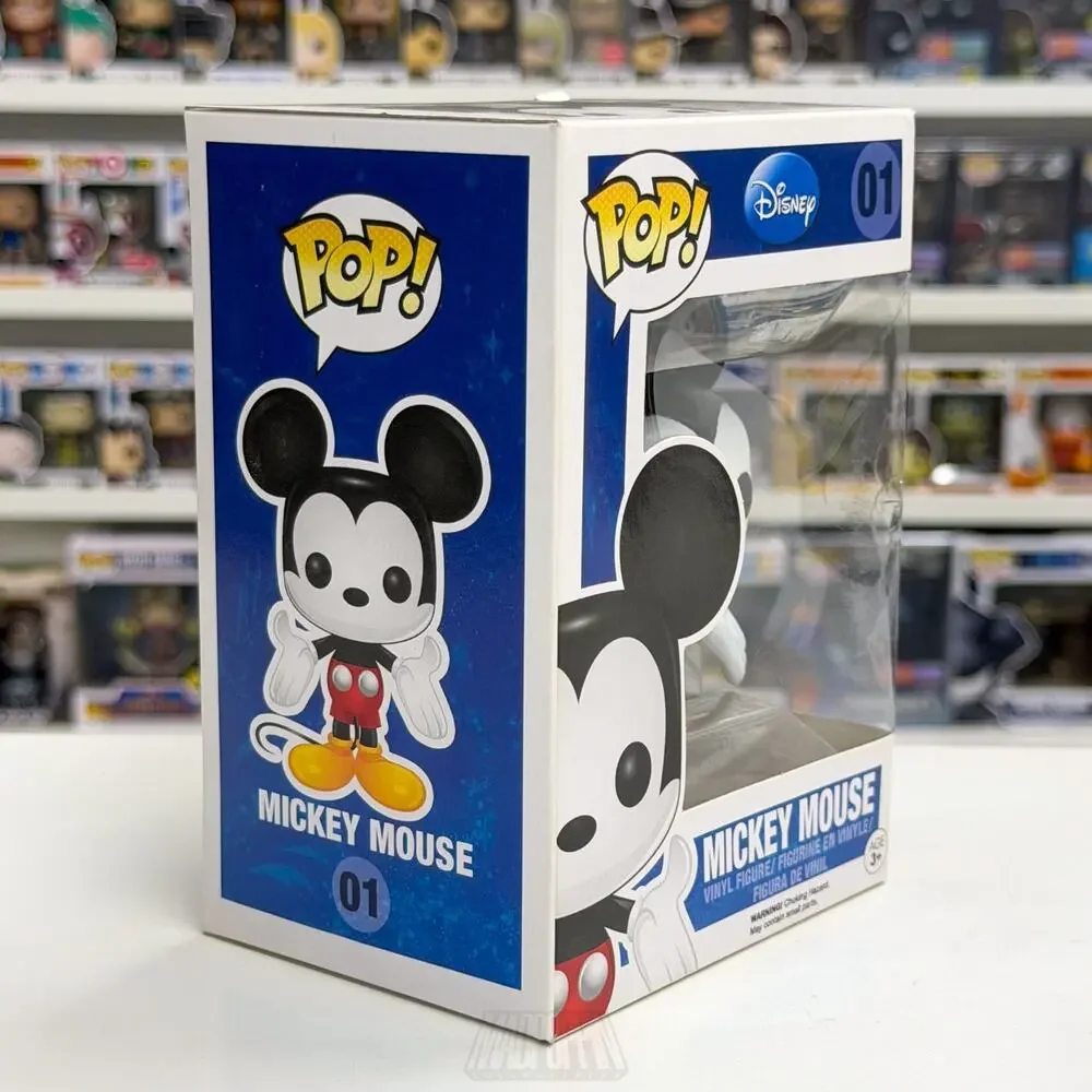Funko Pop Disney Mickey Mouse Blue Logo Original 01 Mascot Walt Toy Vinyl Figure